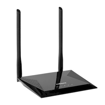 BR-6428NS V5 4-in-1 n300 wi-fi router, access point, range extender, wi-fi bridge & wisp zwart Product foto